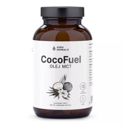 Aura Herbals Coco Fuel Olej MCT 2000 mg, 100 kaps.