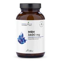 Aura Herbals MSM 1400 mg siarka organiczna, 120 kaps.