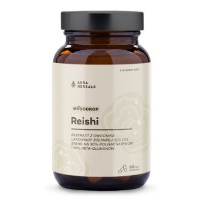 Aura Herbals Mycodrop Reishi 30:1, 60 kaps.