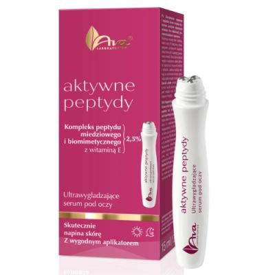 AVA Aktywne Peptydy Ultrawygładzające serum pod oczy z roll-onem, 15 ml