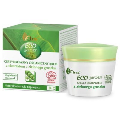 AVA ECO GARDEN certyfikowany organiczny krem z ekstraktem z zielonego groszku 50 ml