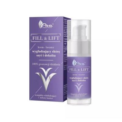 AVA Fill&Lift Krem-Booster Wygładzający Skórę Szyi i Dekoltu, 30 ml