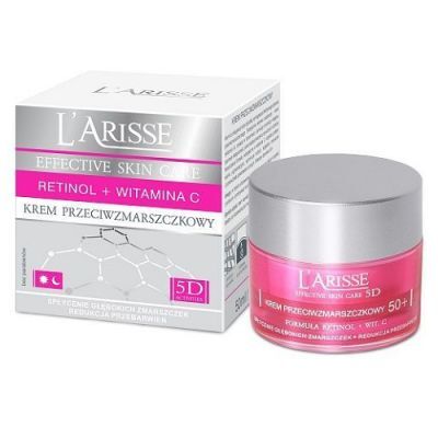 AVA L'ARISSE EFFECTIVE Retinol + Witamina C Krem przeciwzmarszczkowy 50+ 50 ml