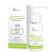 AVA Peeling Kwasowy 12% kwasów owocowych + kwas hialuronowy, 50ml   KRÓTKA DATA 28.02.2025