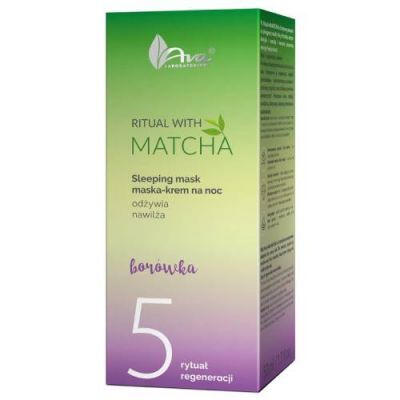 AVA Ritual with Matcha 5 Sleeping mask Maska-Krem na noc, 50 ml