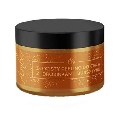 AVENA AMBER Złocisty peeling do ciała z drobinkami bursztynu, 300g