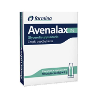 AVENALAX czopki glicerynowe 2 g 10 sztuk FARMINA