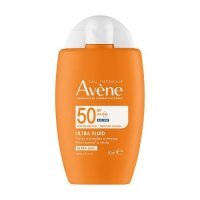 AVENE Eau Thermale Wysoka ochrona przeciwsłoneczna Ultra Fluid niewidoczny na skórze SPF50, 50ml KRÓTKA DATA 30.11.2026