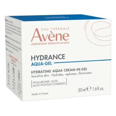 AVENE Hydrance Aqua Gel Nawilżający krem-żel do twarzy do skóry wrażliwej, 50 ml