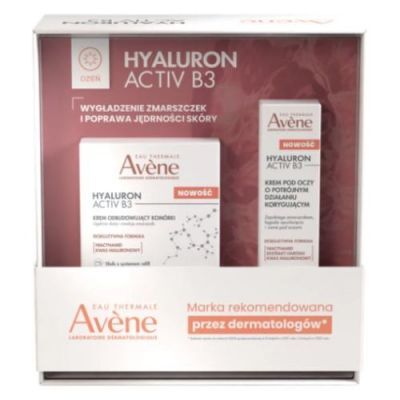 Avene Zestaw Hyaluron Activ B3 Krem odbudowujący komórki, 50 ml + Korygujący krem pod oczy, 15 ml