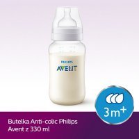 AVENT ANTI-COLIC butelka antykolkowa dla niemowląt 3m+  330 ml SCF816/17