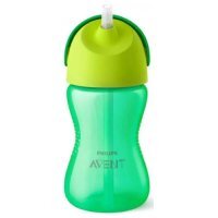 AVENT kubek z giętką słomką 300 ml ZIELONY SCF798/01