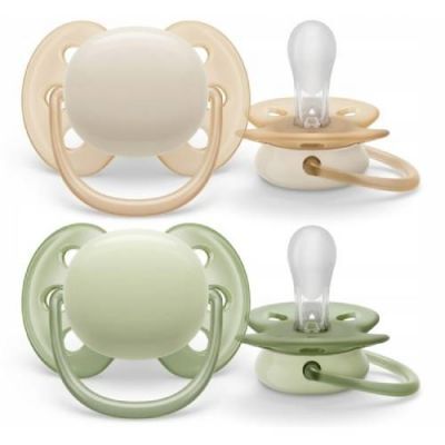 AVENT Ultra Soft Smoczek uspokajający 0-6m, 2 szt.