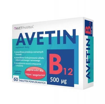 AVETIN B12 500 mcg 60 tabletek