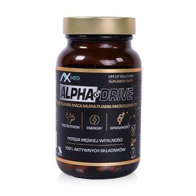 AX MED Alpha Drive dla mężczyzn, 60 kapsułek KRÓTKA DATA 28.02.2026