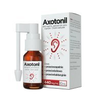 AXOTONIL aerozol do uszu 0,44g/ml 10 ml DATA WAŻNOŚCI 30.12.2023