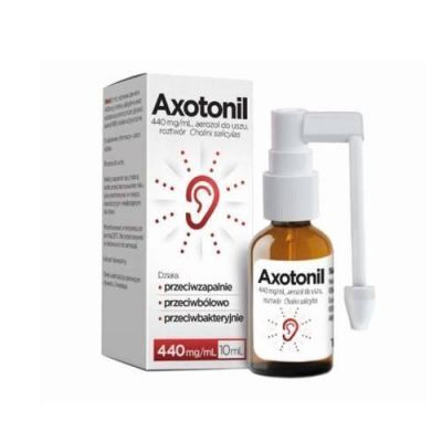 Axotonil Max Aerozol na ból ucha, 10 ml KRÓTKA DATA 30.11.2025