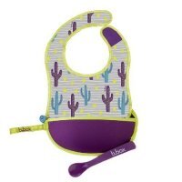 B.BOX Podróżny śliniak w saszetce - fioletowy