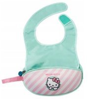 B.BOX Podróżny śliniak w saszetce - Hello Kitty - miętowy