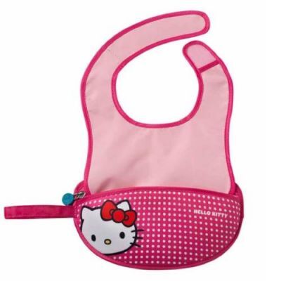 B.BOX Podróżny śliniak w saszetce - Hello Kitty - różowy