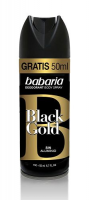 BABARIA Dezodorant w sprayu Black Gold dla mężczyzn bez aluminium 200ml
