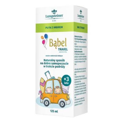 Bąbel Travel Płyn z imbirem dla dzieci o smaku cytrynowym, 125 ml