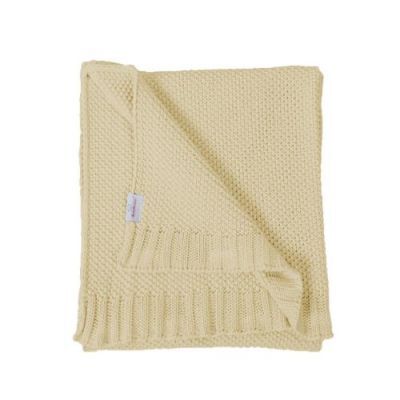 BabyMatex Kocyk TULLY z bawełny, beżowy (75x100cm)