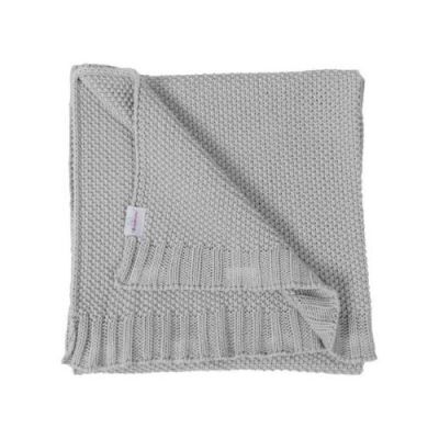 BabyMatex Kocyk TULLY z bawełny, szary (75x100cm)