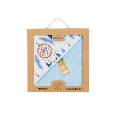 BabyMatex Okrycie kąpielowe BAMBOO DESIGN 100x100cm NIEBIESKIE