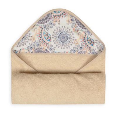 BabyMatex Okrycie kąpielowe MAXI PRINT 100x100cm BEŻOWY