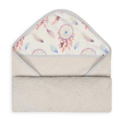 BabyMatex Okrycie kąpielowe MAXI PRINT 100x100cm SZARE