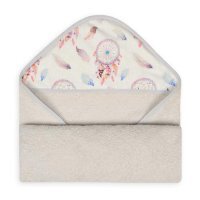 BabyMatex Okrycie kąpielowe MAXI PRINT 100x100cm SZARE