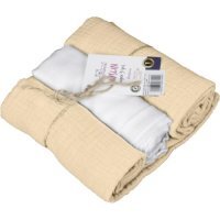 BabyMatex Pieluszki muślinowe 70x80cm Beżowe, 3szt.