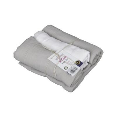 BabyMatex Pieluszki muślinowe 70x80cm Szare, 3szt.