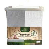 BabyMatex Pokrowiec na przewijak BAMBOO 50x70/80 biały i szary, 2 szt.