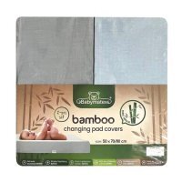 BabyMatex Pokrowiec na przewijak BAMBOO 50x70/80 niebieski i szary, 2 szt.