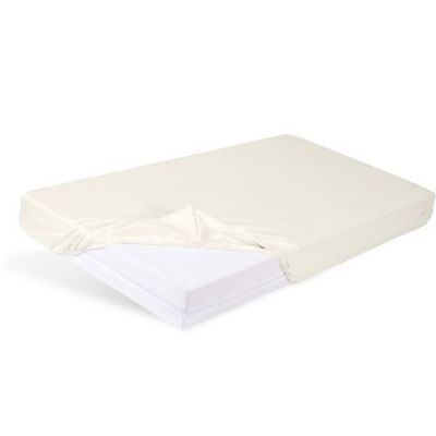 BabyMatex Prześcieradło BAMBOO z gumką 60x120cm ECRU