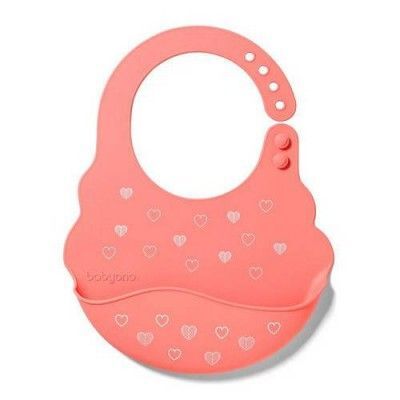 BABYONO 829/04 Silikonowy Ślinikak z zapięciem