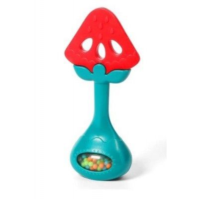 BABYONO Edukacyjny gryzak z grzechotką TASTY WATERMELON, 1 sztuka