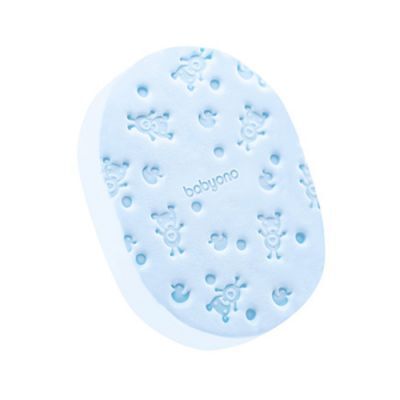 Babyono Gąbka kąpielowa dla dzieci i niemowląt niebieska, 1 szt.