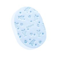 Babyono Gąbka kąpielowa dla dzieci i niemowląt niebieska, 1 szt.