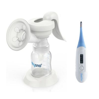 BABYONO Laktator ręczny NATUREL + termometr