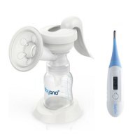 BABYONO Laktator ręczny NATUREL + termometr