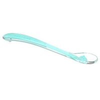 BABYONO Miękka łyżeczka silikonowa dla niemowląt BABY'S SMILE Niebieska, 1szt.