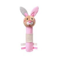 BABYONO Piszczek Bunny Julia różowy 621 - 1szt.