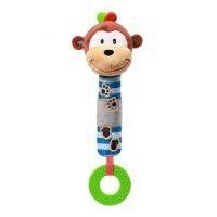 BABYONO Piszczek Monkey George niebieski 1193 - 1szt.