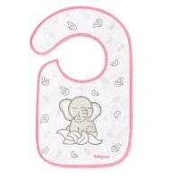 BABYONO Śliniak frotte 23x37 cm Słoń 6m+ 832
