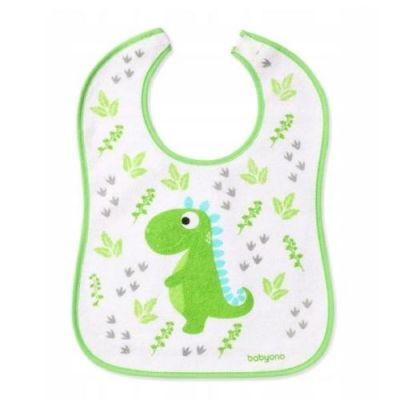 BABYONO Śliniak frotte DINO 9m+ - 1 sztuka