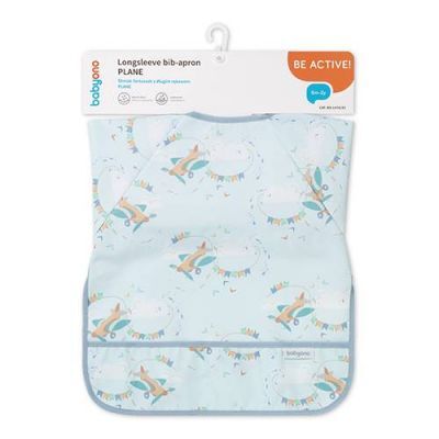 BabyOno Śliniak z długim rękawem Plane 1476/03