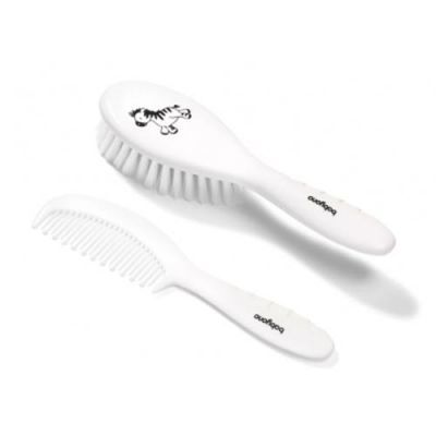 BABYONO Szczoteczka i grzebień do włosów dla dzieci i niemowląt 570/03 biały